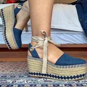 Tory Burch platform espiadrilles
